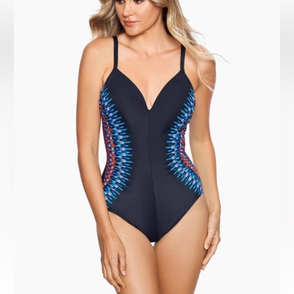 New! Miraclesuit Nepali Temptation One Piece Swimsuit nwot 34967